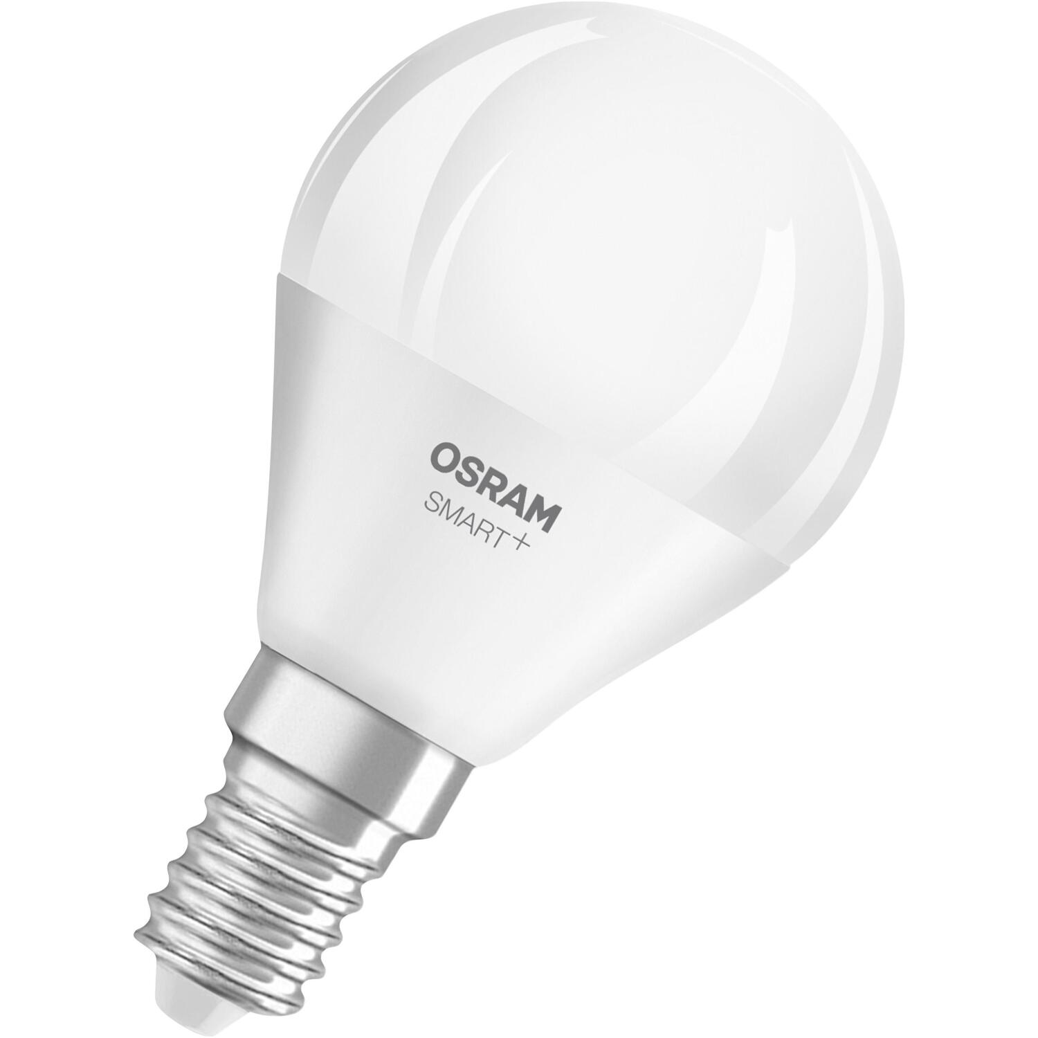 Osram светодиодная лампа SMART+ MATTER Tunable White Classic P40 4099854530081, E14, 4.9 Вт, 470 лм, 2700-6500 K, Wi-Fi, Matter (4099854530081)