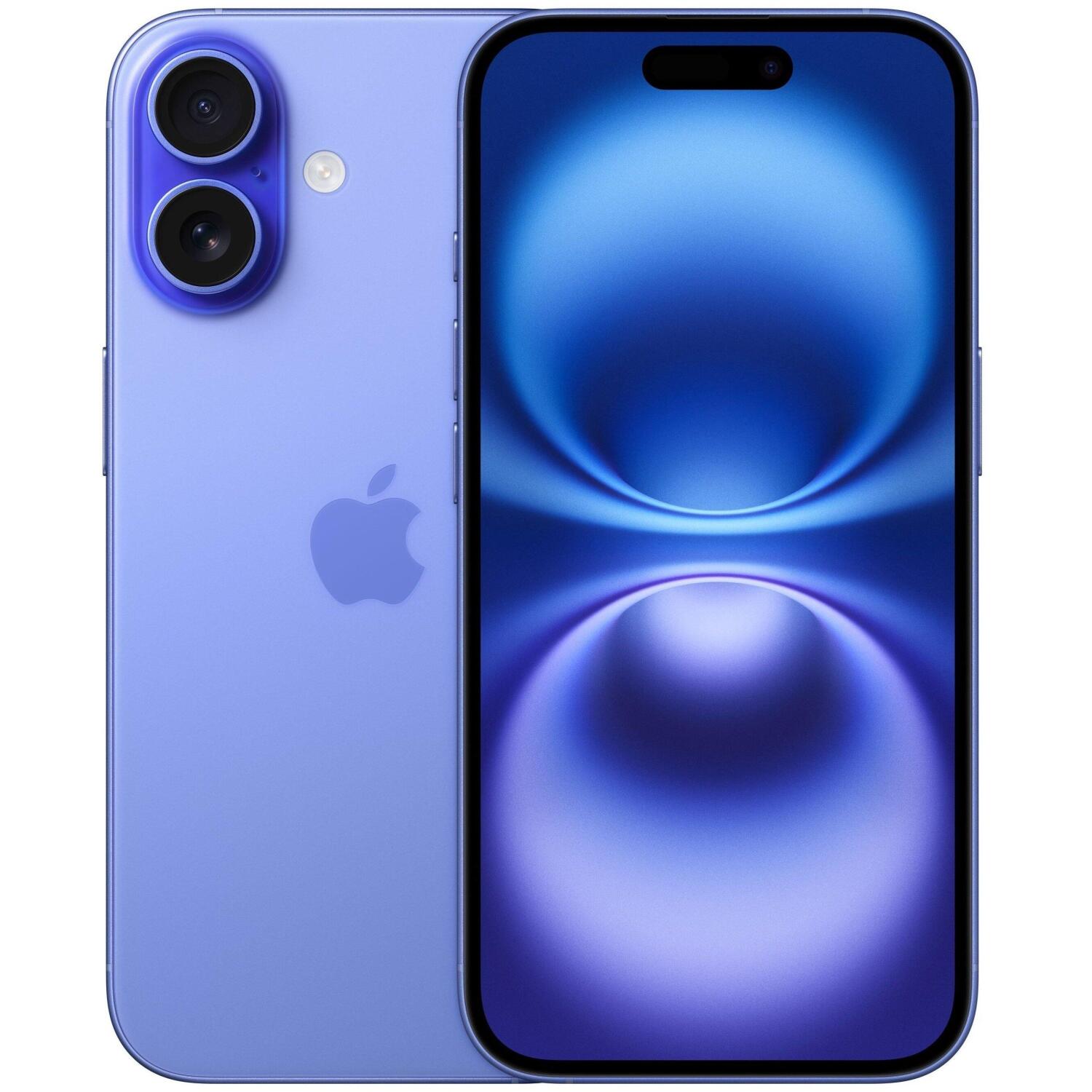 Apple Мобильный телефон iPhone 16 MYEC3HX/A, 6.1", 2556 x 1179 пикселей, OLED, A18, 8 ГБ ОЗУ, 128 ГБ, Dual SIM, 5G (MYEC3HX/A)