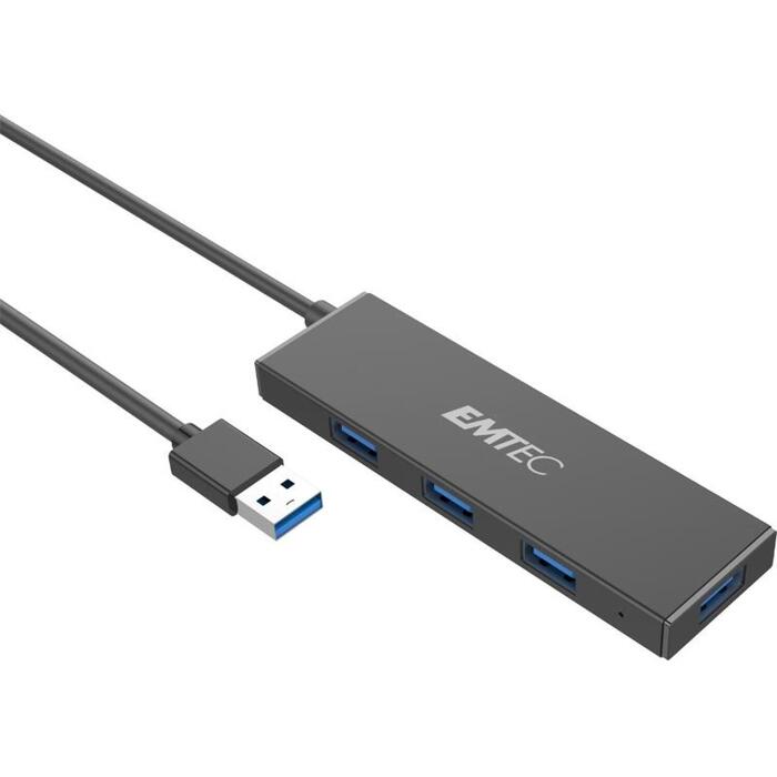 Emtec USB centrmezgls ECHUBT620A, 4 porti