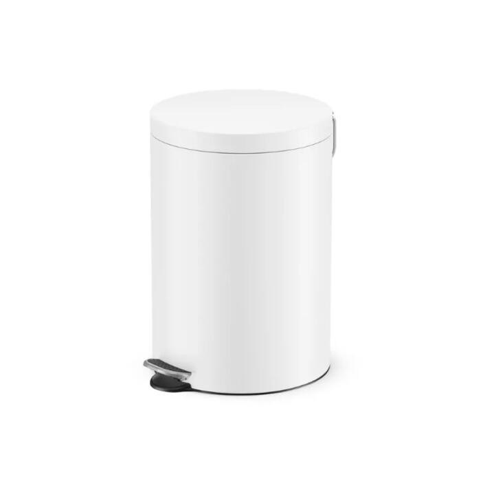 Hailo Selekta M 035020301 мусорное ведро, 20л, матово-белое, Soft Close, педаль (035020301)