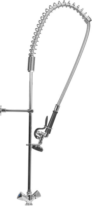 Yato industriālais jaucējkrāns YG-30700, 122.5cm, misiņš, nerūsējošais tērauds 304, dušas galva, 1 atvere (YG-30700)