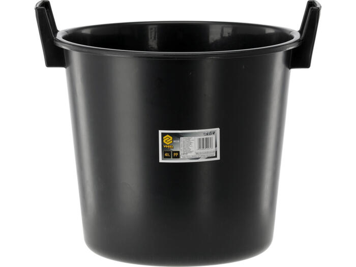 Apaļais spainis 40L, VOREL, 06338, melns