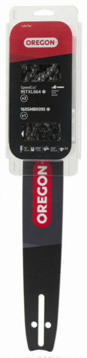 Oregon Комплект цепи и шины 543480, 1,5мм, 56 звеньев, 1 шина, 2 цепи, STIHL 026 260 261 (543480)