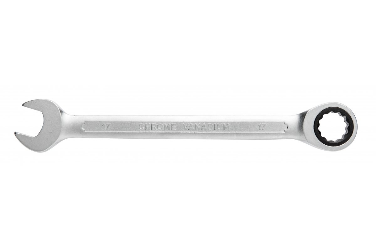 Hogert HT1R013 комбинированный трещоточный ключ, 13 мм, 72 зубца, CrV сталь, 15° угол (HT1R013)