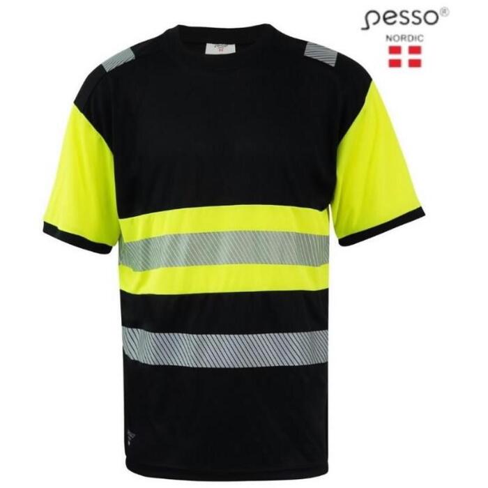 Pesso Hi-Vis Футболка Hvmj HVM_J-3XL, 3XL, 100% полиэстер, 170 г/м², светоотражающие полосы (HVM_J-3XL)
