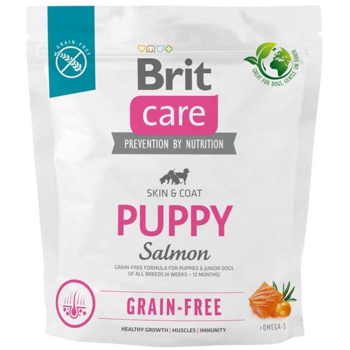 Brit suņu barība Care Puppy Salmon