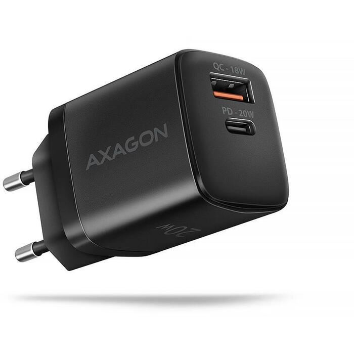 Axagon lādētājs ACU-PQ20 20W, 2 porti