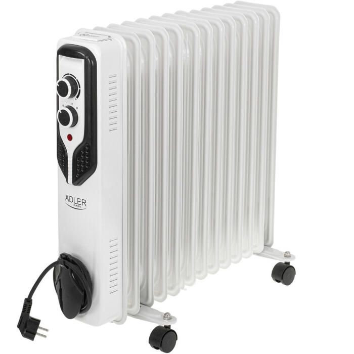 Eļļas sildītājs AD 7818, 2500W, balts