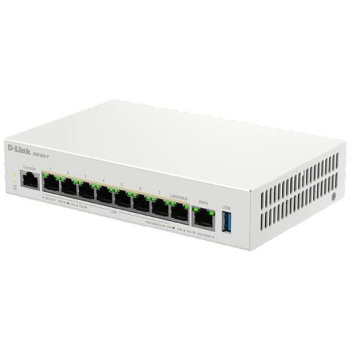 D-Link DBR-600-P/E bezvadu maršrutētājs, 8 portu