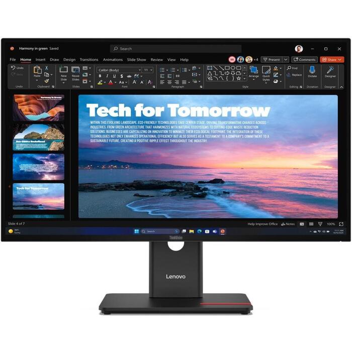 Lenovo ThinkVision монитор T27QD-40, 2560 x 1440, 350 cd/m², 120 Гц, 4 мс, 1 HDMI, черный (64AAGAT2EU)