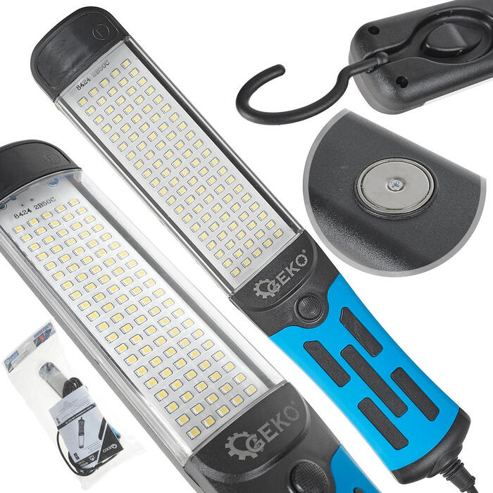 GEKO LED darbnīcas lampa ar magnētu