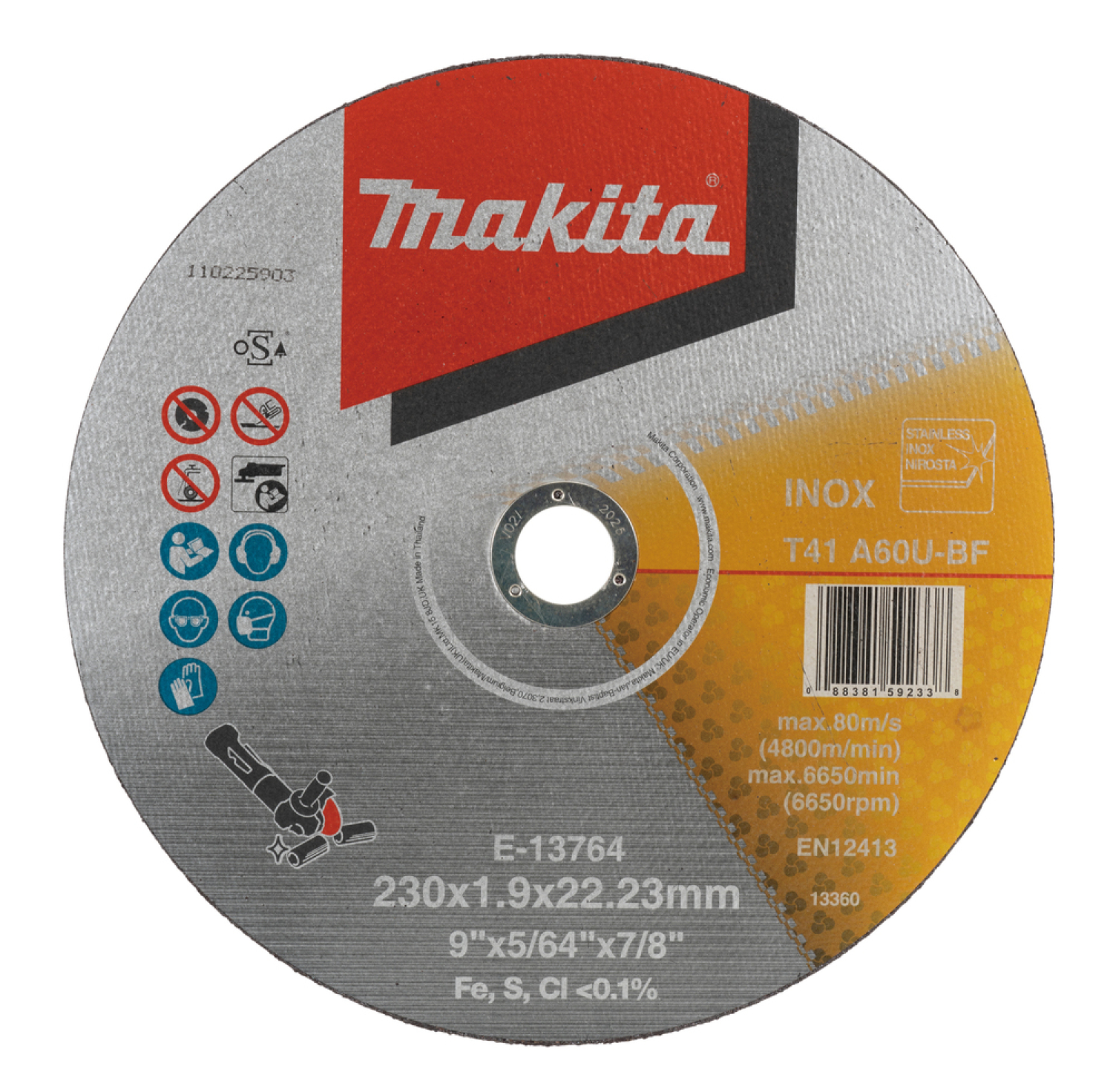 Griežripa MAKITA E-13764 230x1,6x22,23