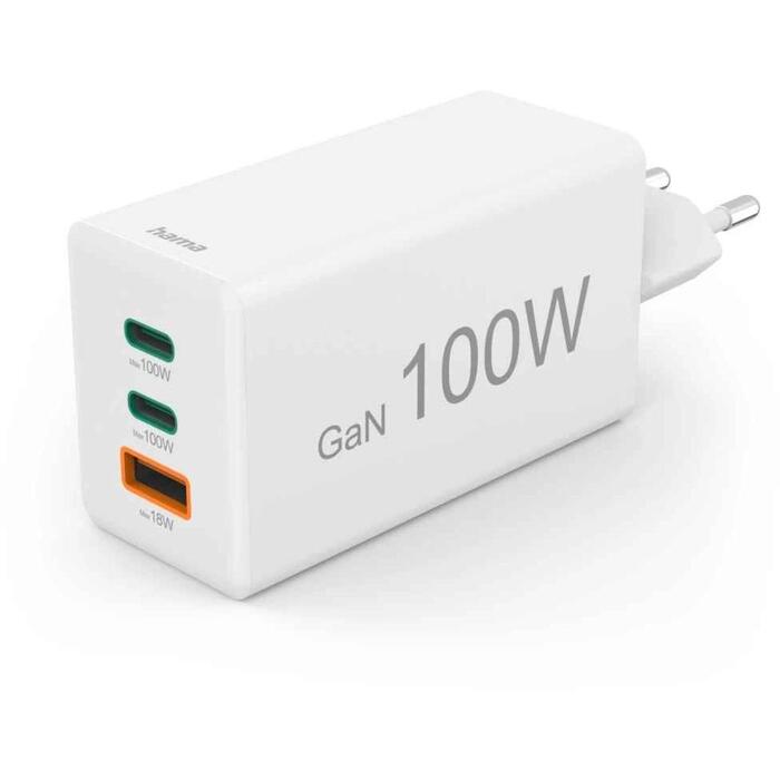 Hama lādētājs 001251400000, 100W, GaN, PD