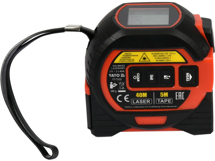 Yato lāzera tālmērs YT-73122, 0.2-40