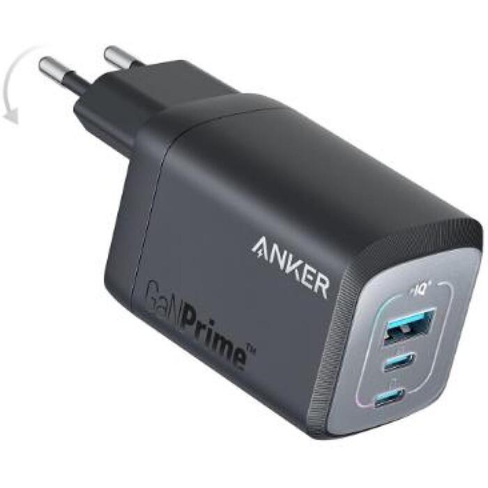 Anker 735 Prime настенный зарядное устройство, A2669313, 67W, 1A/2C, 2xUSB-C 67W, 1xUSB-A 22.5W, ActiveShield 2.0 (A2669313)