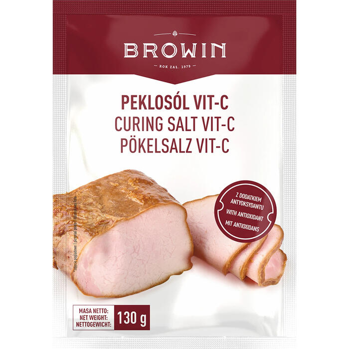 Browin Curing salt Vit-C 410019, 130g, универсальная для мяса, с землёй (410019)
