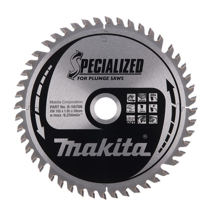 Zāģripa kokam 165x1.85x20mm, 8°, T48