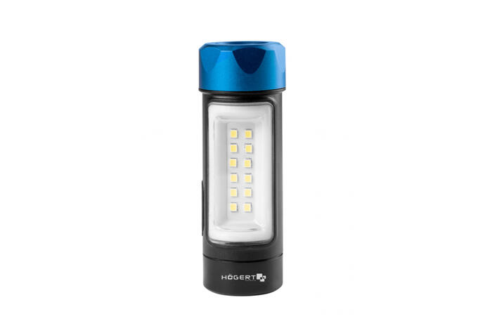 Hogert lukturis HT1E436, 500lm, 3.7V, 2000mAh, IPX3, USB-C, 6 režīmi, uzlādes indikators (HT1E436)