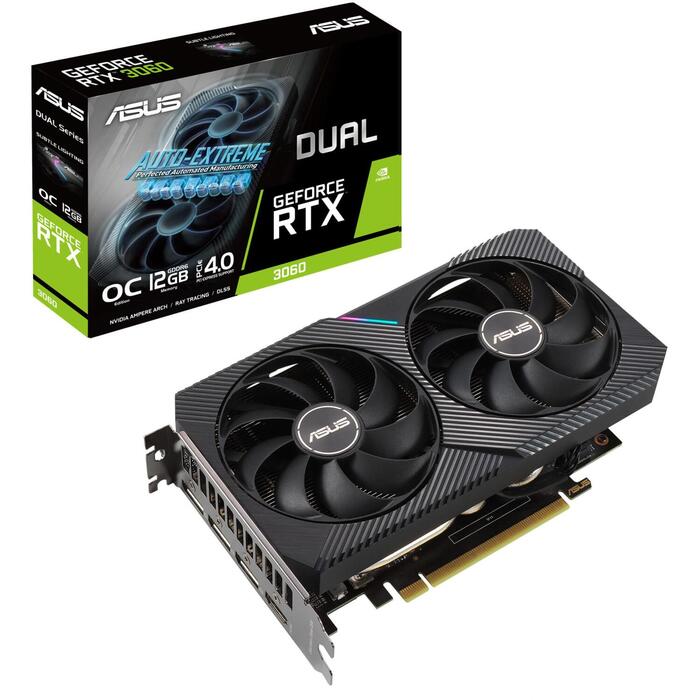 Graphics Card|ASUS|NVIDIA GeForce RTX 3060|12 GB|192
