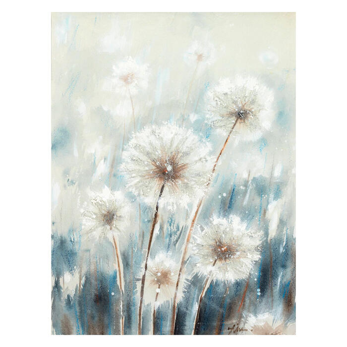 HOME4YOU Eļļas glezna 60x80cm, lidojošās pienenes