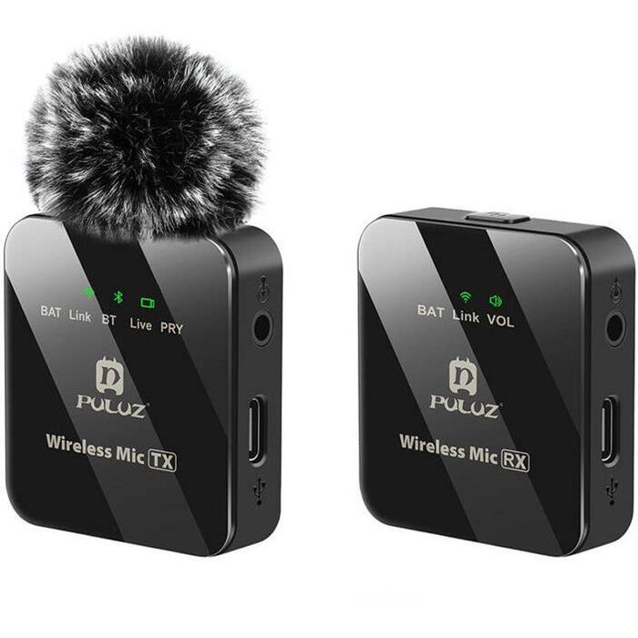 PULUZ PU3153B bezvadu lavaliera mikrofons, 1