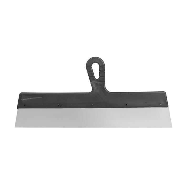 Nerūsējošā tērauda špakteļlāpstiņa 450mm, plastmasas rokturis