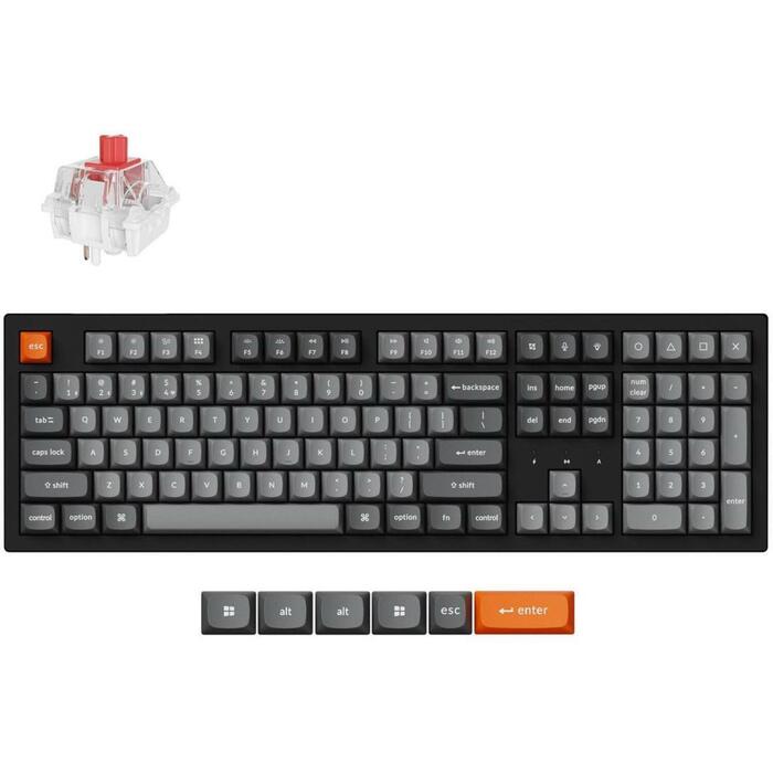 Keychron K10M-H1 bezvadu mehāniskā klaviatūra, 108