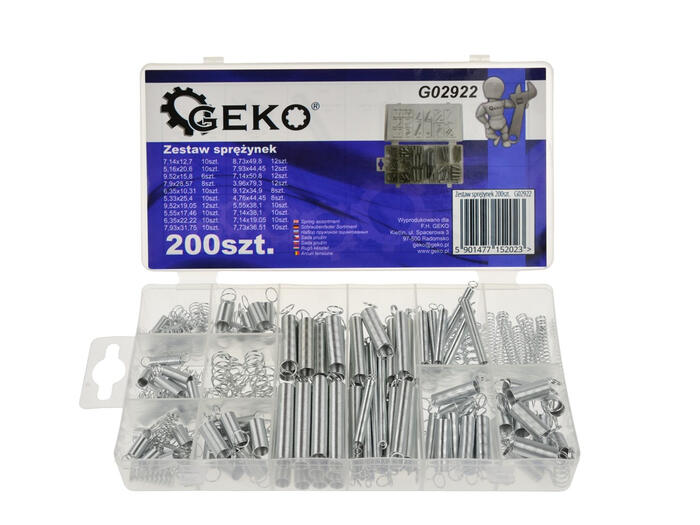 Geko Atsperu komplekts 200gb, 10x5.55x17