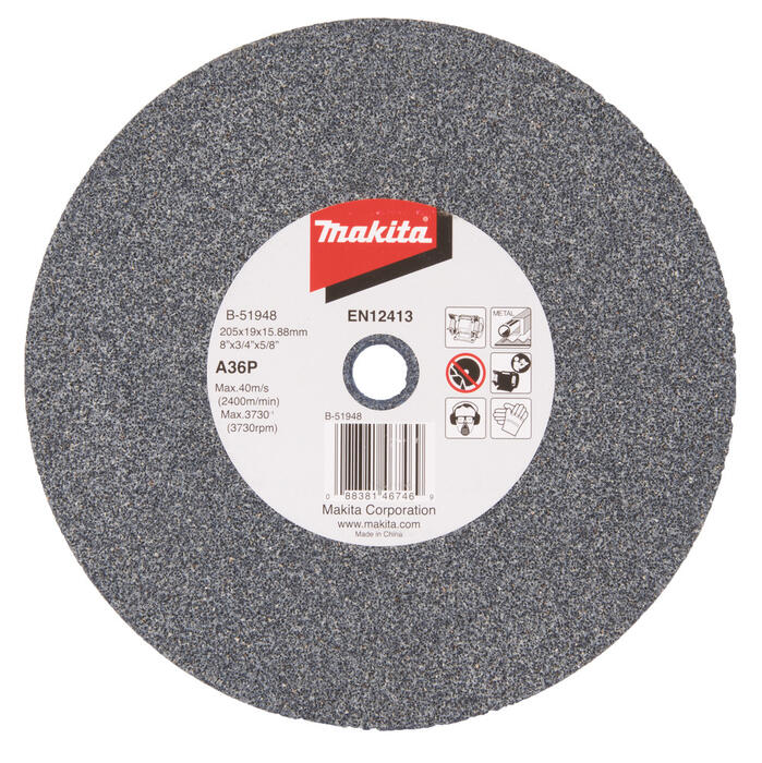 Slīpripa 205x19x15,88mm A36P, B-51948 MAKITA