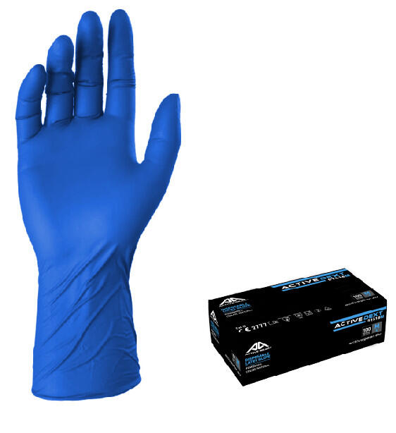 Vienreizlietojamie lateksa cimdi, 8/M (50gab) Active DEXT D1650 (D1648)