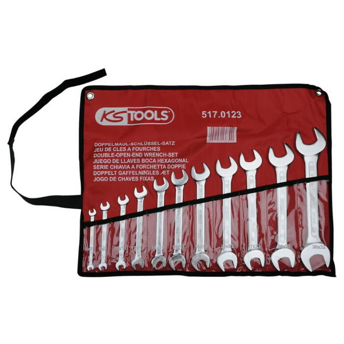 KSTOOLS Набор ключей для штуцеров 517.0123, 6x7-30x32 мм, 11 шт. (517.0123)