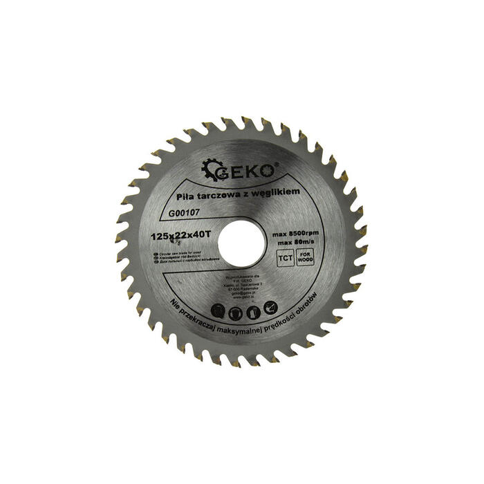 Zāģa ripa kokam 125x22x40z Geko (G00107)