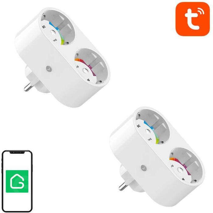Gosund viedā kontakligzda SP211-2pack, 100-240V, 3680W
