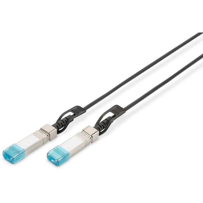 Digitus кабель DN-81220, 0,5 м, SFP+ в SFP+, 10GBase DAC, Twinaxial, 10 Гбит/с, черный (DN-81220)