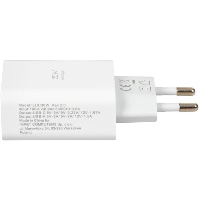 Wall charger iBOX C-36 GaN PD20W