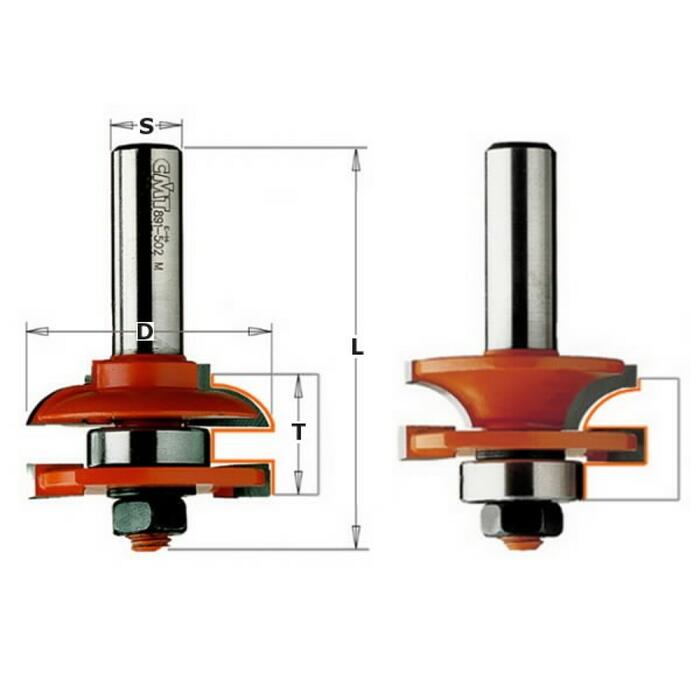 CMT Frēzes asmens 991.501.11, TCT, S=12mm, D=44.4mm, 0.398kg (991.501.11)