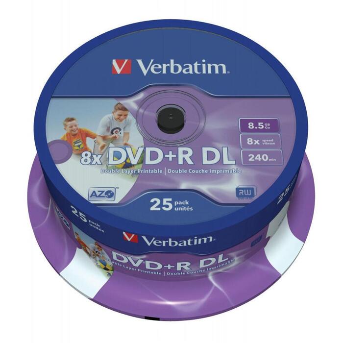 VERBATIM 25xDVD+R DL 8,5 GB