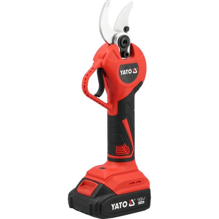 Yato садовые ножницы YT-828380, 18V, 30мм, 2000мАч, Li-Ion, 36Втч, 1ч, 5.5мм, SK5, бесщеточный, ЖК-дисплей, индикатор заряда (YT-828380)