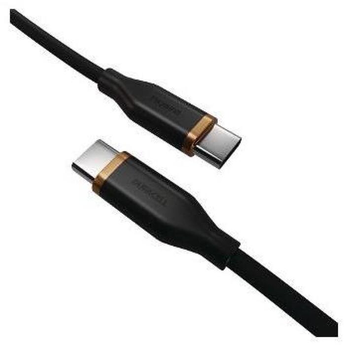 Duracell DRU8020A кабель, USB-C на USB-C, 2м, черный, прямой, 1шт. (DRU8020A)