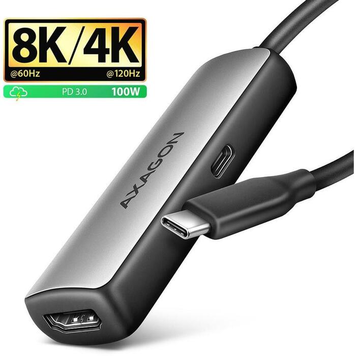 Axagon adapteris RVC-HI8KPD USB-C uz HDMI