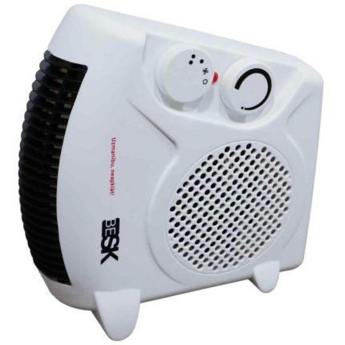 Besk Sildītājs 9131527, 1000W, 2000W, 2 ātrumi, automātiska termostata kontrole, pārkaršanas aizsardzība, strāvas indikators (9131527)