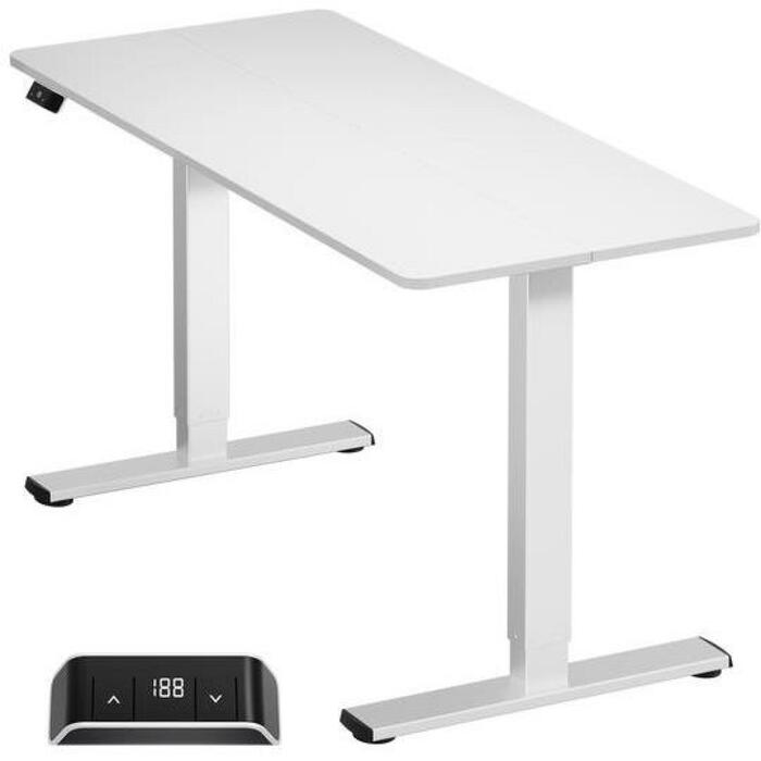 Onkron Компьютерный стол WDT221E-W, 1400 x 600 x 18 мм, 60 кг, 710 - 1180 мм, 25 мм/с, 52.2 Вт, 50 дБ, 100-240 В (WDT221E-W)