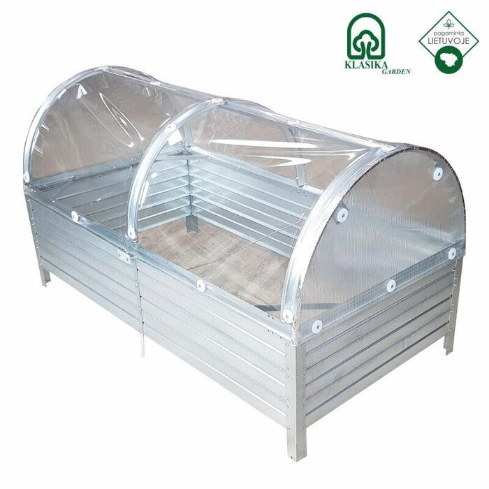 KLASIKA GREENHOUSE Paaugstinātās dobes pārklājs 1510x780x440mm