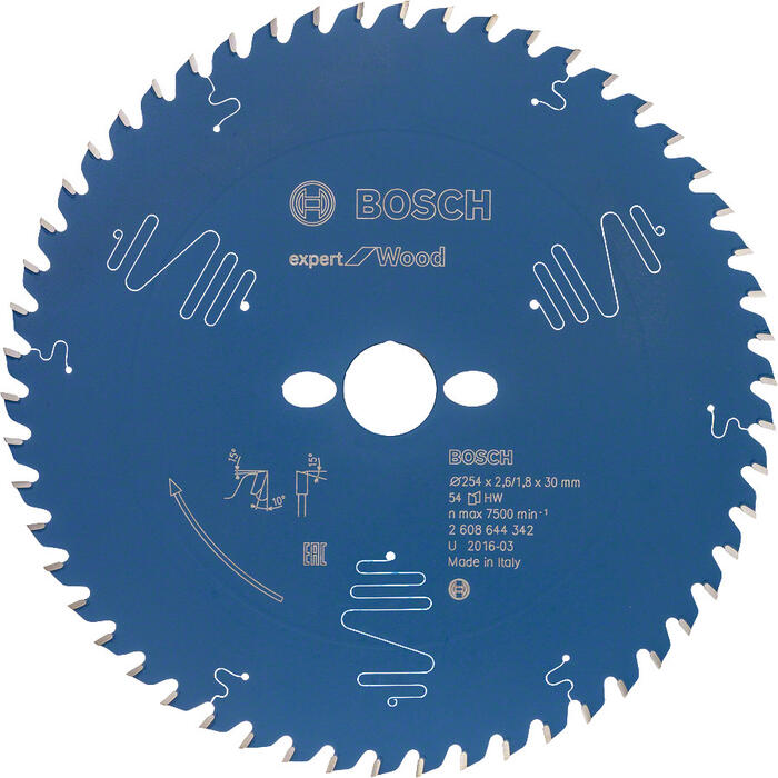 Ripzāģa disks Expert Wood 254x30xZ54, Galda