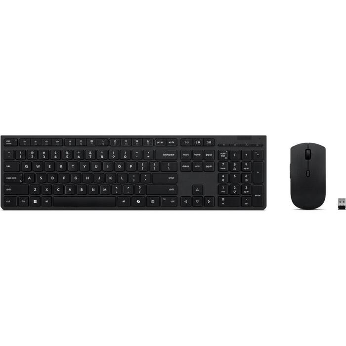 Lenovo Profesionālā bezvadu uzlādējama kombinētā klaviatūra un pele 4X31R64316, 8 pogas, Bluetooth, peles iekļauta (4X31R64316)