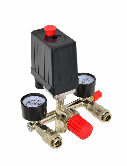 Spiediena regulators kompresoram 230V; 10681 SILVER