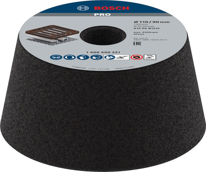 Slīpakmens K 16,konisks D 70X110