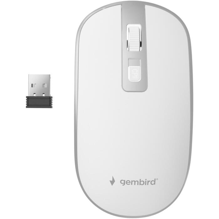 Gembird USB datorpele MUSW-4B-06-WS, 4 pogas