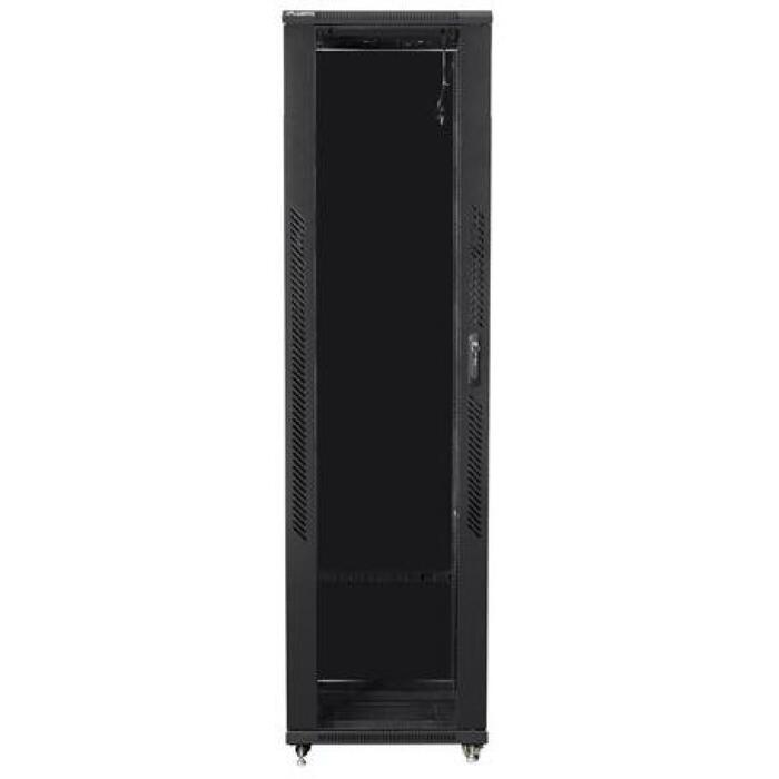 Lanberg Напольный стойка 19 37U FF01-8837-12B, 800x800mm, 800kg, IP20, 4 слота для вентиляторов, 4 вертикальные направляющие (FF01-8837-12B)