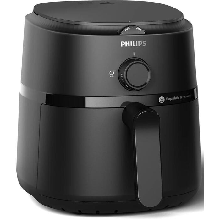 Philips karstā gaisa friteris NA110/00, 3,2L, 1300W, 80-200°C, 12 programmas, 1 grozs, taimeris, regulējams termostats (NA110/00)